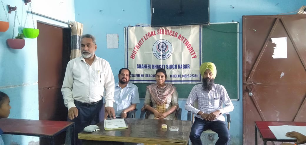 Awareness seminar organized by District Legal Services Authority at Manhindipur village